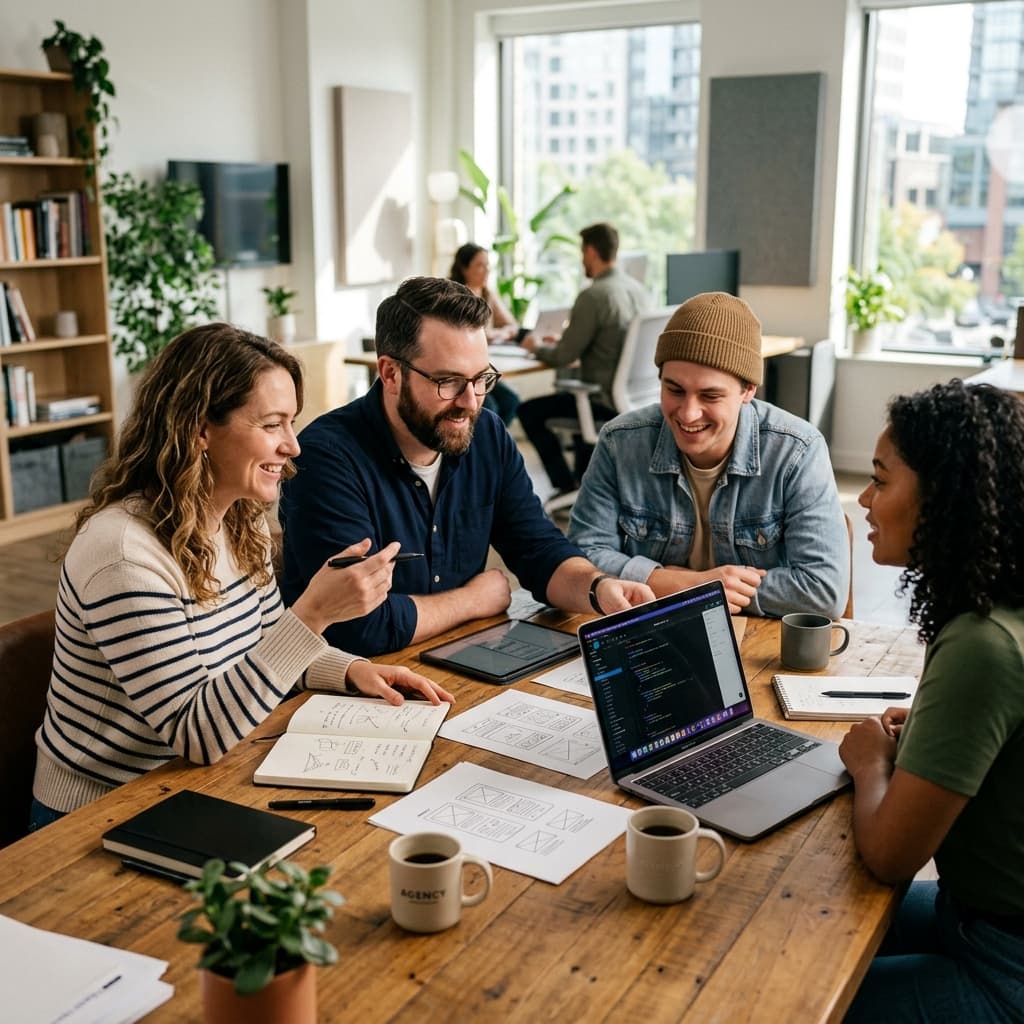 Agency Team Collaborating